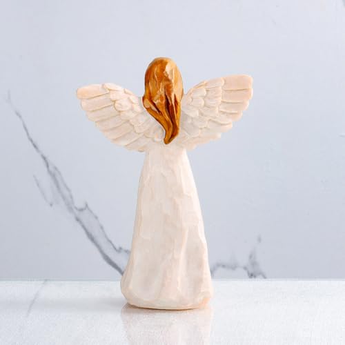 Retirement Angel Figurine Gift for Women, 5.5-Inch Hand-Painted Resin Keepsake