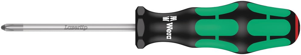 WERA Rack Screwdriver Set - Kraftform Plus Lasertip, 6-Piece Precision Tool Set