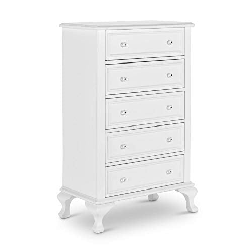 3-Piece Twin Kids Bedroom Set in White with Faux Leather Headboard
