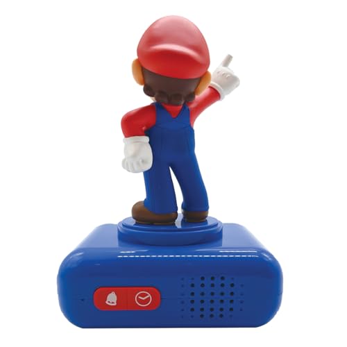 Character Nightlight Alarm Clock with Sounds and Backlit LCD Screen