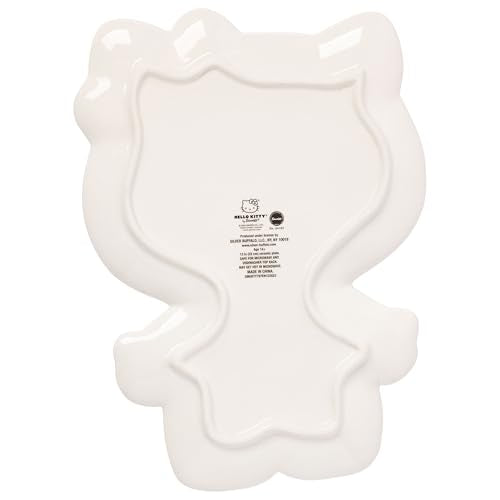Hello Kitty Skeleton Halloween Ceramic Plate - Shaped Decorative Dish