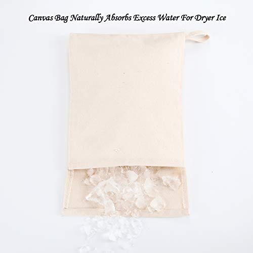 Boao 4 Pack Canvas Ice Crushing Bags for Bartenders, Reusable Cocktail Ice Bags