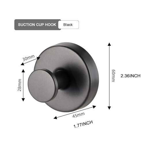 Heavy Duty Suction Cup Wreath Hanger & Hooks, 15 lbs Capacity - 2 Pack
