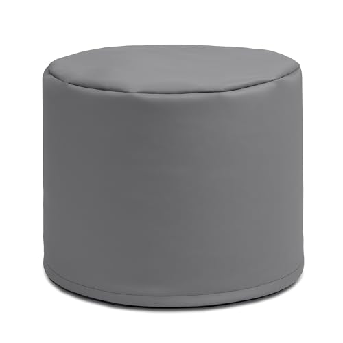 Vinyl Pouf Seating for Kids - Compact Soft Floor Cushion for Classrooms