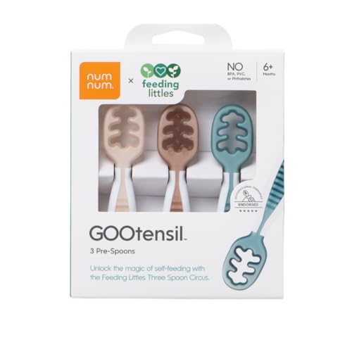 Baby Feeding Training Spoons 3-Pack Stage 1 and Stage 2 Neutrals