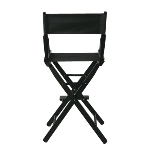 Tall Foldable Makeup Director Chair - Solid Hardwood, 250lb Capacity