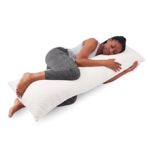 Cooling Full Body Pillow for Side Sleepers - Shredded Memory Foam, 20x54