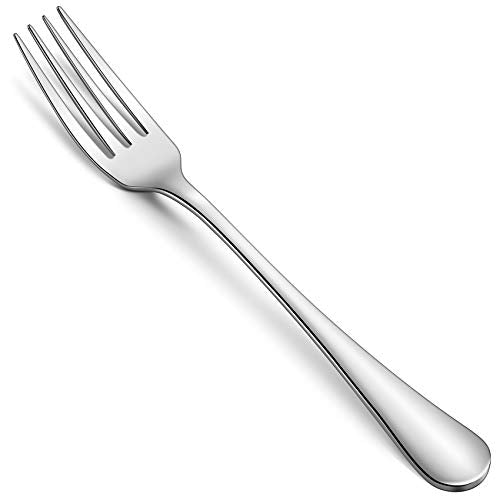18/8 Stainless Steel Dinner Forks - 8-Inch Mirror Polished Set of 12