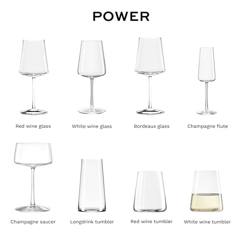 Stemless White Wine Glasses, 13.5 oz Crystal Tumblers, Set of 4