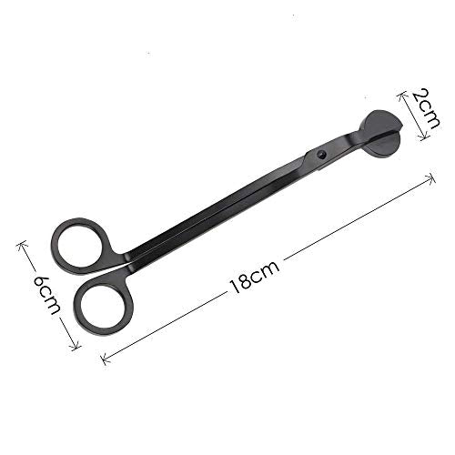 Candle Wick Trimmer - Stainless Steel Cutter Scissor in Matte Black