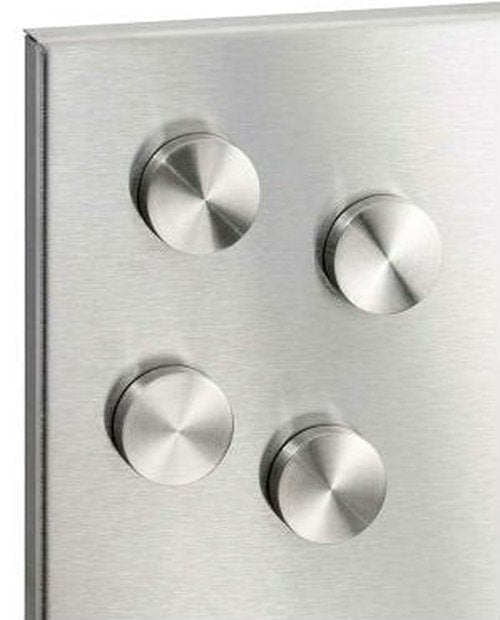 12 Brushed Steel Round Fridge Magnets. Button Shaped Silver Magnets perfor for Fridge, Kitchen, Cabinets, Classrooms and Whiteboards