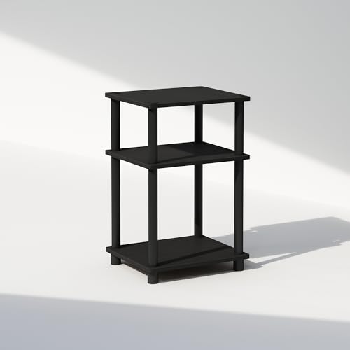 Furinno 3-Tier Open Storage Nightstand End Table