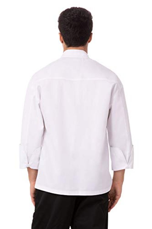 Chef Works Unisex Lyon Executive Chef Coat, White, 64