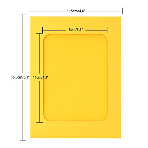 20-Piece Hanging Paper Photo Frame Set, 4x6 Inch Cardboard Picture Holders