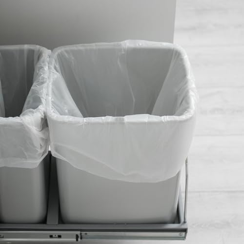 Small Trash Bags 4 Gallon - 105 Count Unscented White Garbage Liners