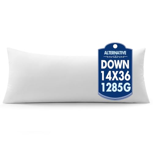 MIULEE 14x36 Synthetic Down Alternative Lumbar Pillow Insert Form