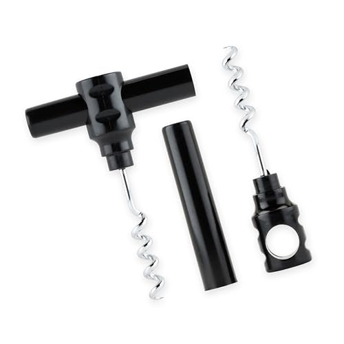 True Covert Pocket Corkscrew - Portable Discreet Wine Opener for Travel & Outdoor Use