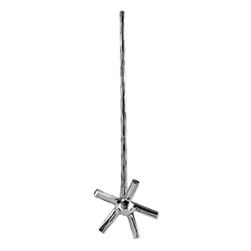 Piña Barware 13.5-Inch Stainless Steel Wooden Finish Swizzle Stick - Cocktail Stirrer