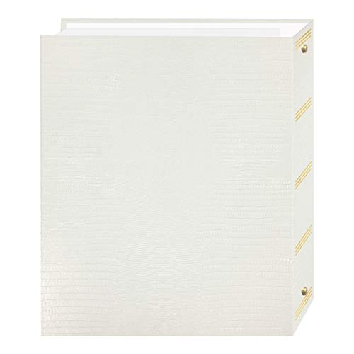 Magnetic Self-Stick 3-Ring Photo Album, 100 Pages, Leatherette Cover