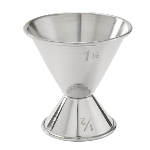 American Metalcraft J212 Stainless Steel Jigger ½ oz. to 1½ oz. Bar Tool - Pack of 1