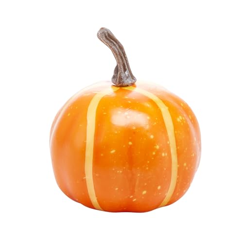 7-Piece Artificial Pumpkin Set for Autumn Harvest and Halloween Decor