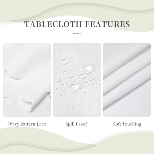 JanJCurt Rustic Cabin Tablecloth 60x110in Bear Deer Forest Print for Dining & Events