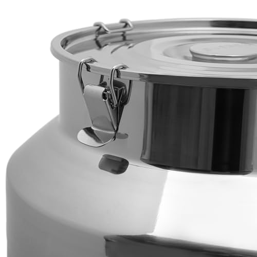 76L Stainless Steel Milk Can - Heavy Duty Liquid Storage Tank, No Spout