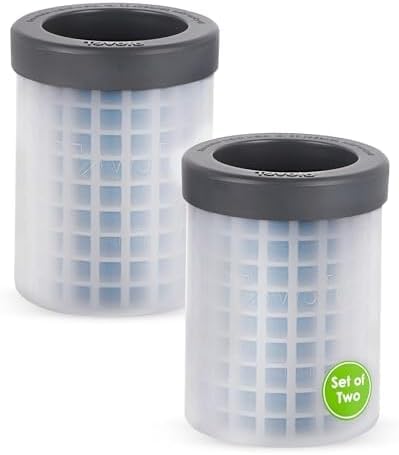 Silicone Mini Ice Cube Maker Cylinder 2-Pack - Squeeze & Release Mold