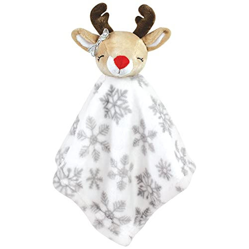 Mrs Claus Unisex Baby Animal Face Security Blanket 14x14 Inches - Hudson Baby