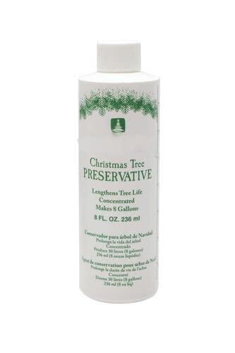 Christmas Tree Food Preservative - 8 oz Concentrate to Reduce Needle Drop