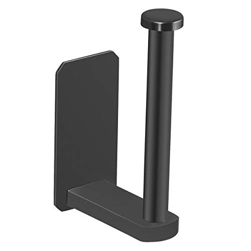 Self-Adhesive Toilet Paper Holder, Stainless Steel No-Drill Wall Mount