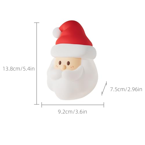 Santa Claus Night Light for Kids - Decorative Holiday LED Lamp with Adjustable Brightness