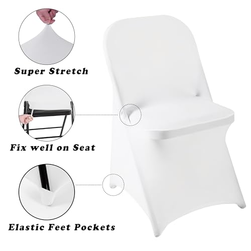36 PCS Waterproof Stretch Spandex Chair Covers for Events