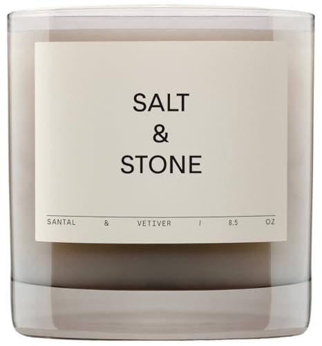 Santal & Vetiver Coconut Soy Wax Scented Candle - Warm & Woody, 8.5 oz