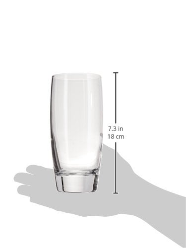 20 oz Crystal Cooler Glasses, Set of 4, Lead-Free Drinking Glassware