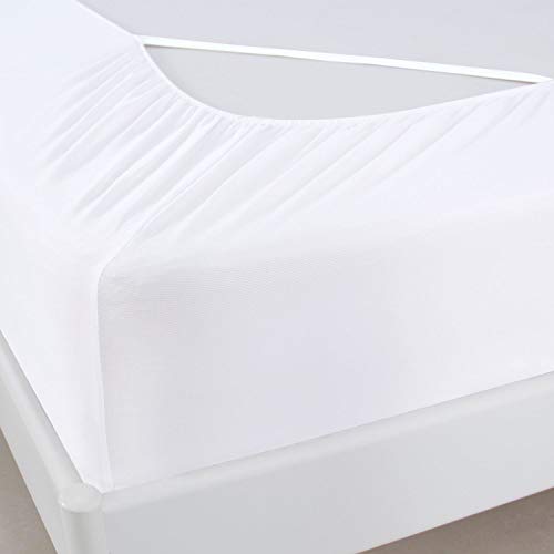 Queen Size Box Spring Cover - Elastic Stretch Fabric Bed Skirt Alternative