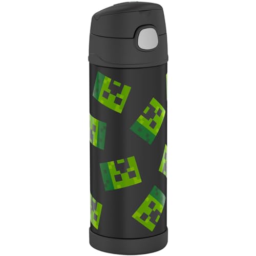 THERMOS FUNtainer Minecraft Kids Insulated Water Bottle 16oz