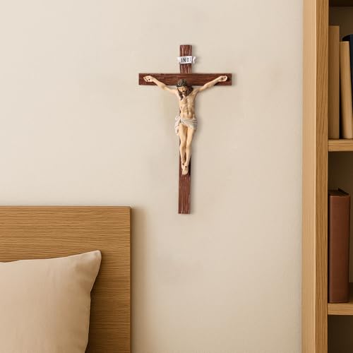 10-Inch Crucifix Wall Cross – Religious Catholic Hanging Cross Decor