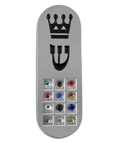 Car Mezuzah with Travelers Prayer Scroll and Hoshen Stones - Nickel Finish