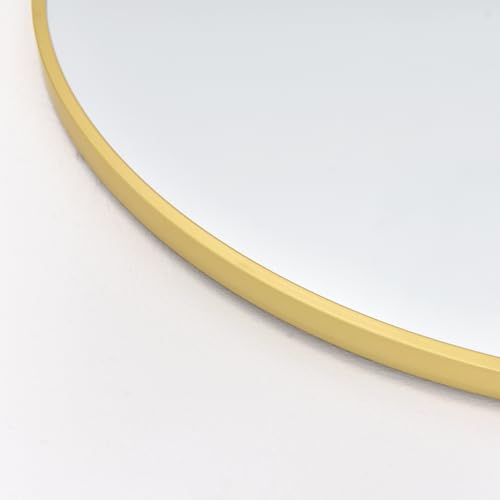 Arched Full Length Mirror 18x58 Inch - Floor or Wall Mounted Gold Mirror