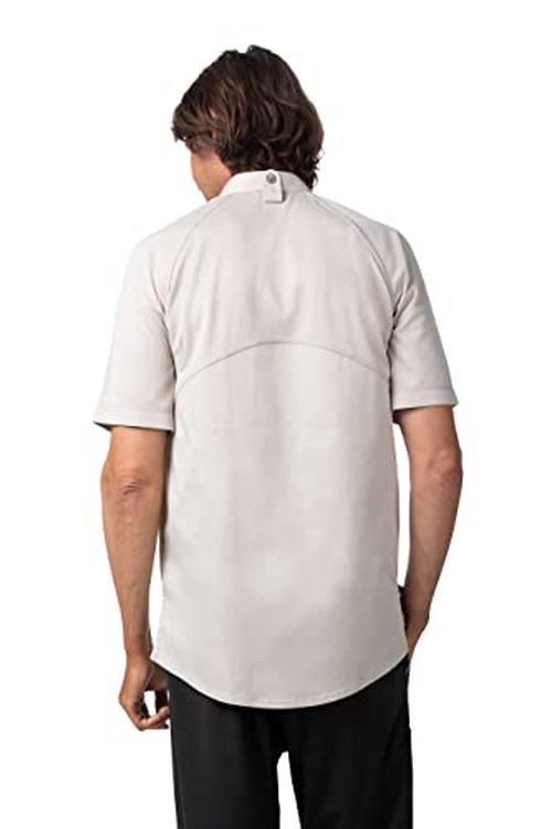 Chef Works Men's Varkala Chef Coat, Natural, Small