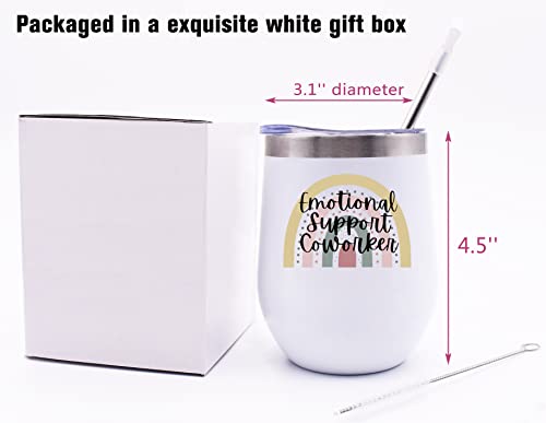 PEMILO 12oz Insulated Stainless Steel Tumbler for Coffee & Drinks – Perfect Gift for Coworkers, Boss, Retirement, Birthday, Christmas
