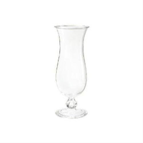 GET Cheers 15 oz Shatterproof Plastic Hurricane Glasses 4 Pack - Clear, Commercial-Grade
