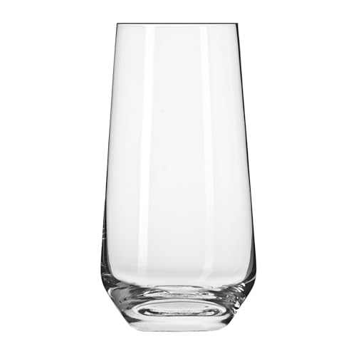 Krosno Splendour Collection Water Glasses Set of 6 - 16.2 oz Durable Crystalline Glass
