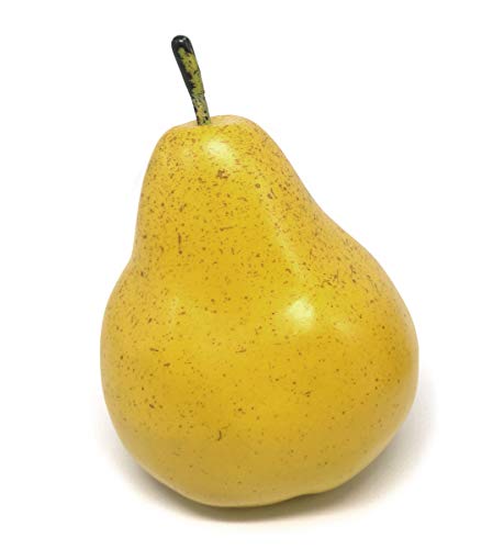 6pcs Artificial Yellow Pears - Vivid Foam Fruit Decor