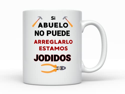Sunmead 11oz Spanish Grandpa Mug - Si Abuelo No Puede Arreglarlo Estamos Jodidos