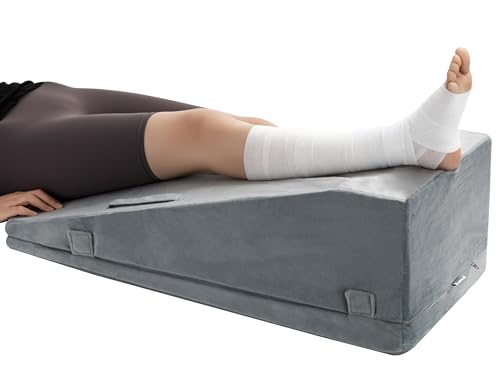 Adjustable Leg Elevation Pillow for Joint Pain Relief - Ergonomic Wedge