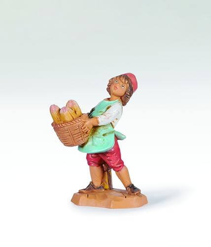 Isaak The Baker 5-Inch Nativity Figure, Hand-Painted Italian Heirloom