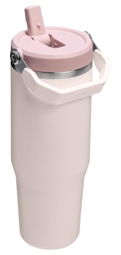 STANLEY IceFlow 2.0 Flip Straw Tumbler 30 oz Rose Quartz Insulated Stainless Steel Water Bottle