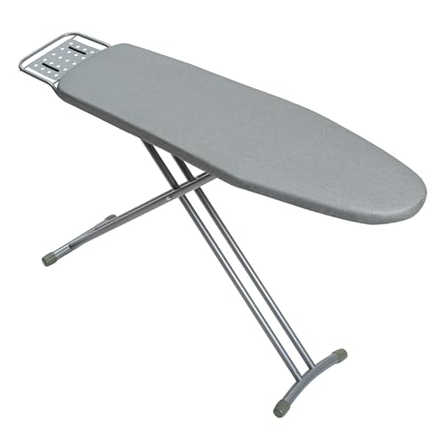 Full-Size Ironing Board with Iron Rest, Height-Adjustable & Thick Padding